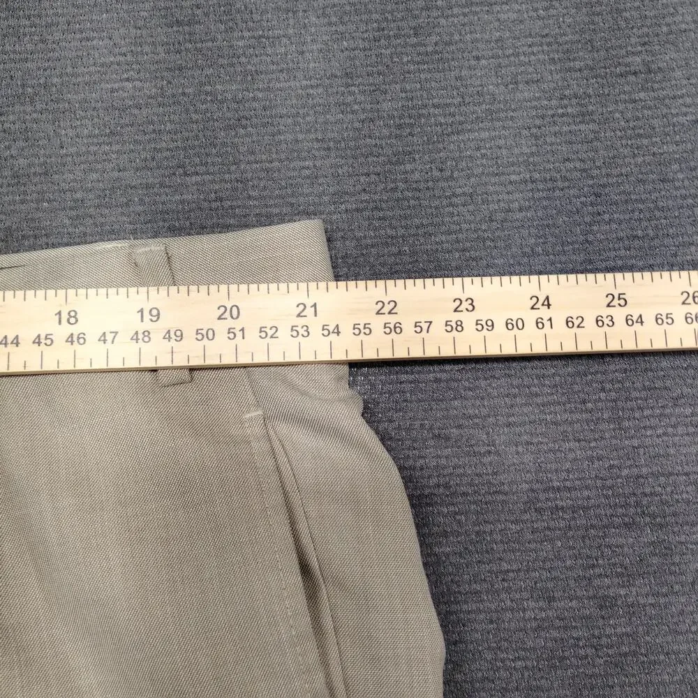 Lauren Ralph Lauren Mens Trousers 42x32 Flat Front Dress Pants Tan Easy Care 42